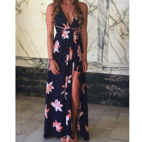 Floral Maxi Dress - Picture 2 of 3